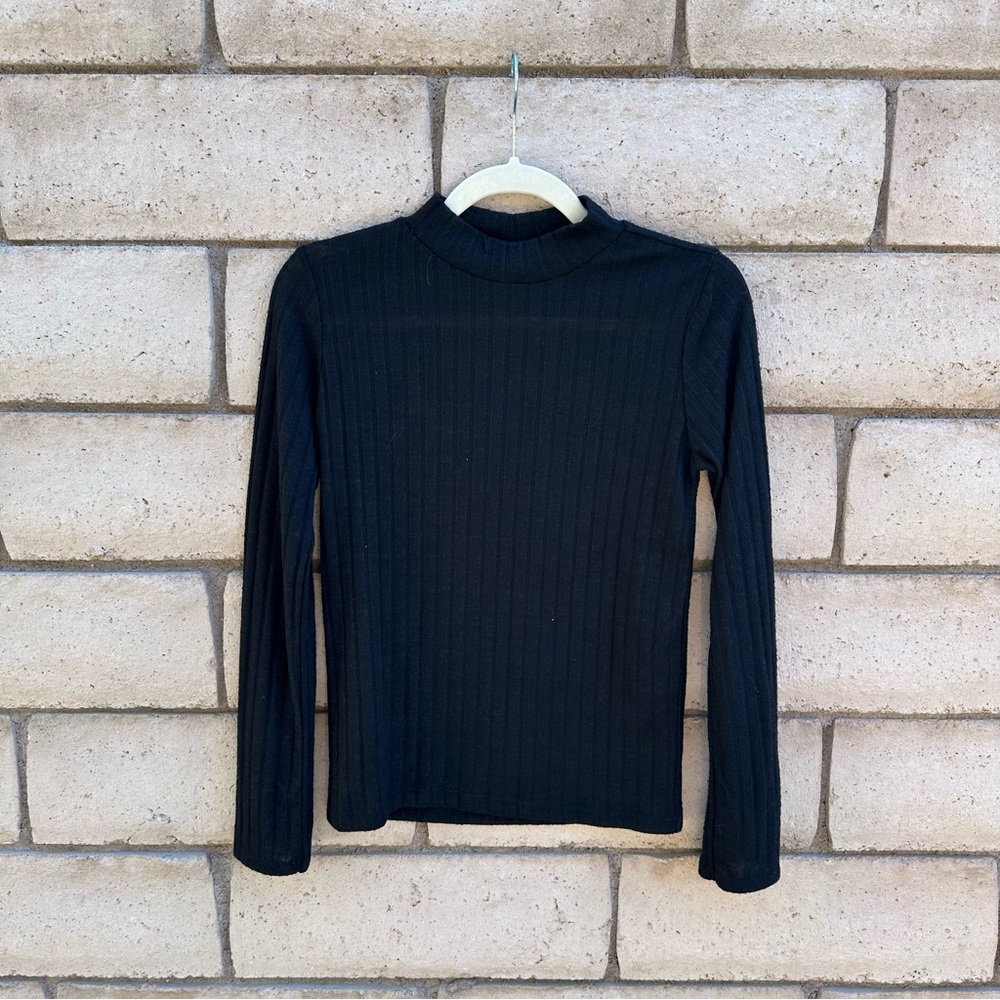 Classic Black Ribbed Sweater